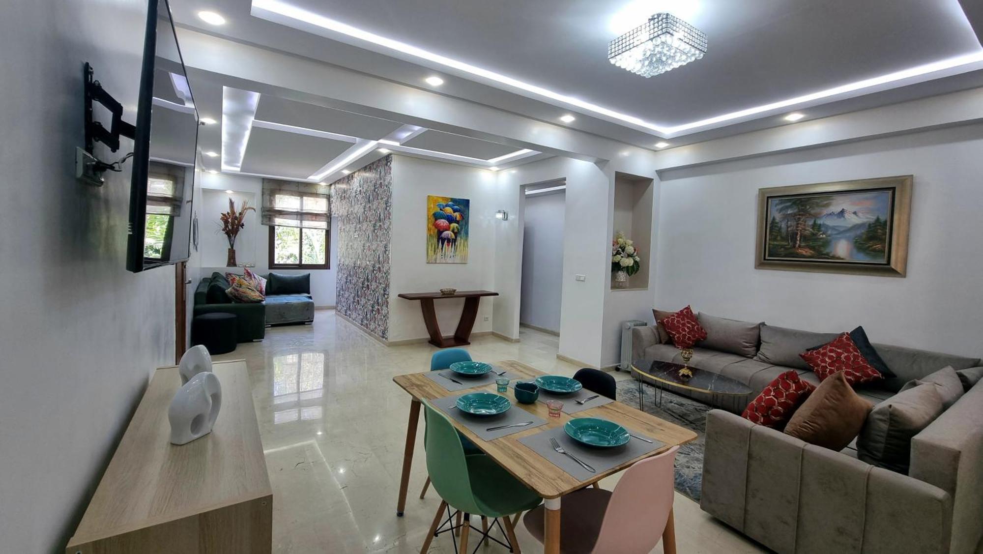 דירות Luxury Family House With Garden View קזבלנקה מראה חיצוני תמונה